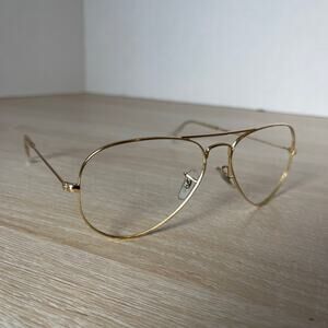 Ray-Ban RB3025 Gold Aviator Large Metal Sunglasses 001/58 FRAMES ONLY 55-14